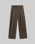 Wide-Leg Wool Trousers