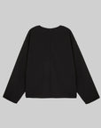 Fleece-Lined Wool Long-Sleeve Top
