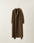 Manteau ceinturé en laine et cachemire