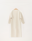 White Wool-blend Coat