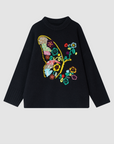 Lucky Butterfly Crochet Wool Sweater
