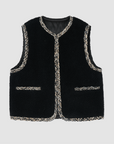 Vintage Wool Blend Tailored Vest