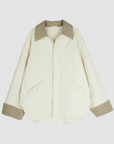 Lightweight Wool-Trim Quilted Jacket