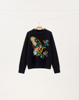 Lucky Butterfly Crochet Wool Sweater
