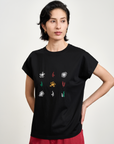 Embroidered Cotton T-Shirt