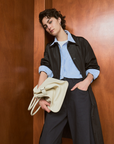 Lightweight Silk Trench Coat