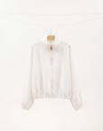 Linen Half-Zip Jacket