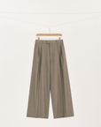 Modern Tailored Wool Wide-Leg Trousers
