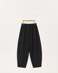 Pure Wool Barrel Leg Trousers