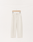 Stretch Brushed Crescent Barrel Trousers