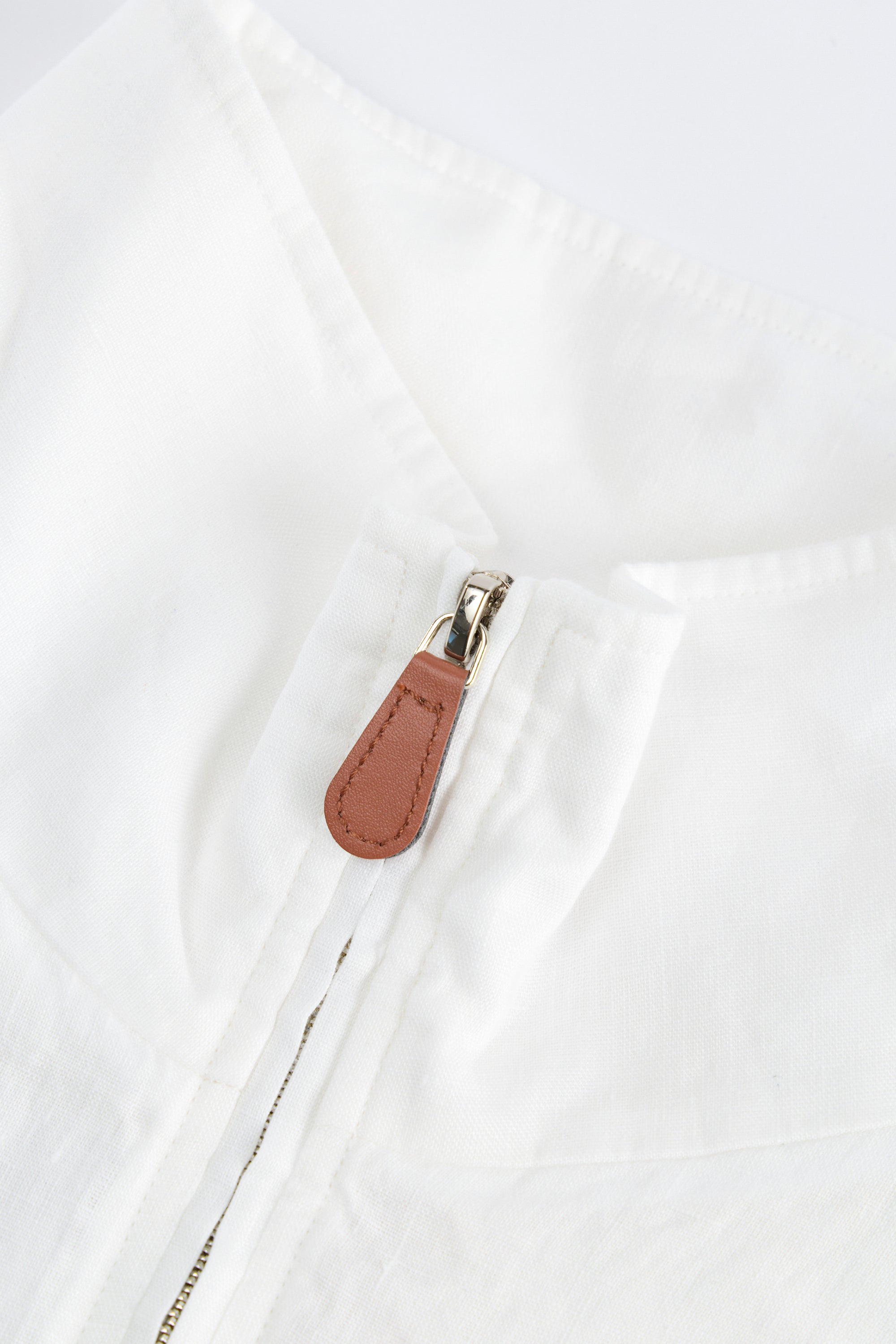 Linen Half-Zip Jacket