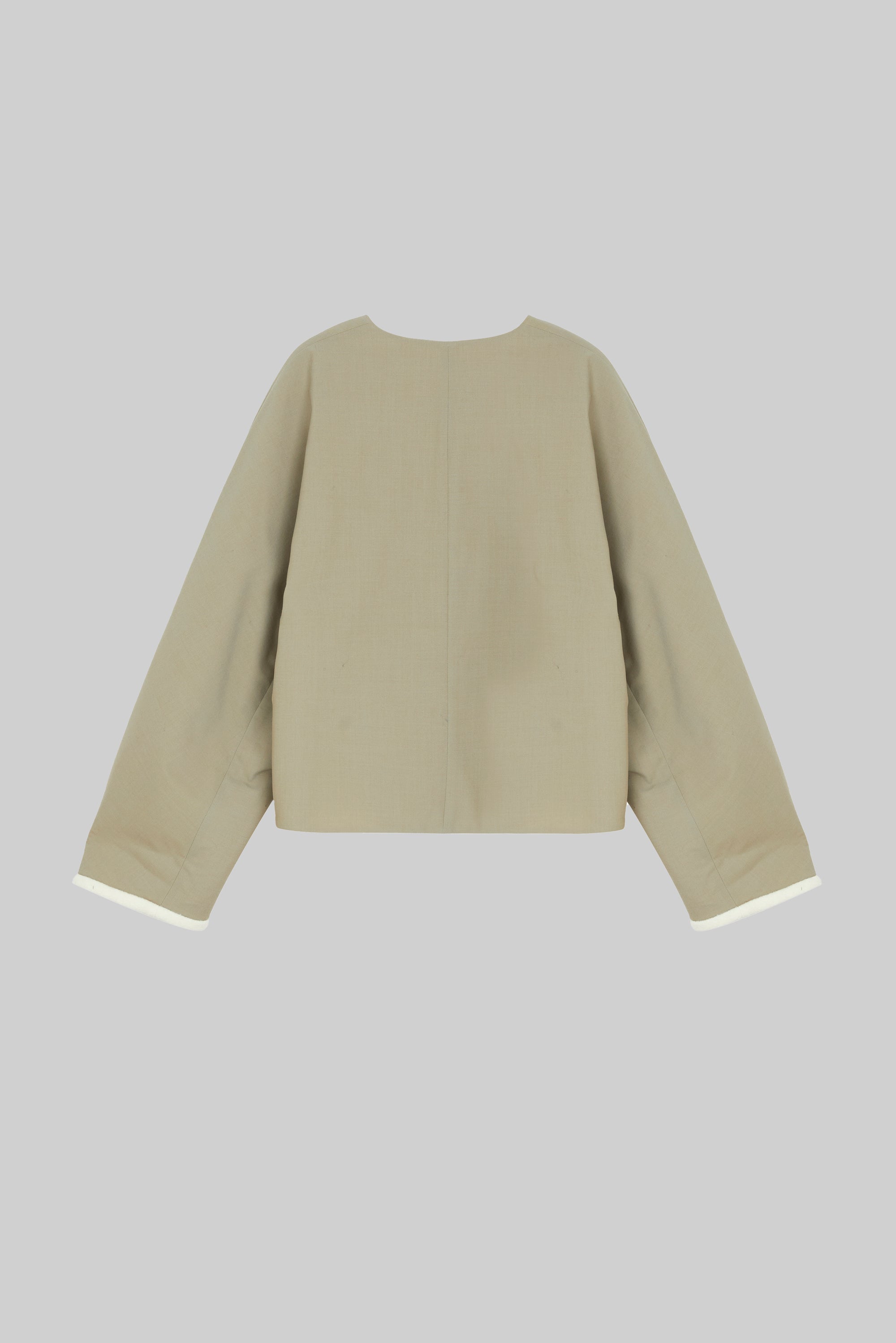 Wool-Blend Casual Coat