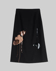 Lily Sequin Embroidered Skirt – Acetate Blend