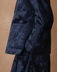 Bamboo Leaf Quilted Cotton-Silk Jacket
