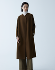 Manteau ceinturé en laine et cachemire