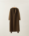 Manteau ceinturé en laine et cachemire