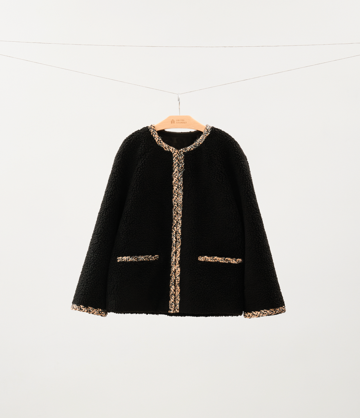 Minimalist Tweed-Inspired Jacket