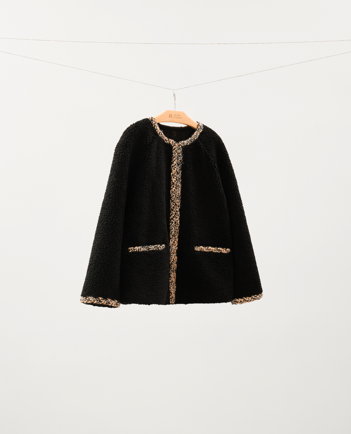 Minimalist Tweed-Inspired Jacket