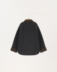 Lightweight Wool-Trim Quilted Jacket