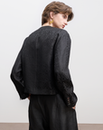Textured Mulberry Silk Lightweight Outerwear