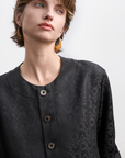 Textured Mulberry Silk Lightweight Outerwear