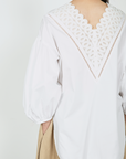 Cotton Lace Back Blouse