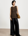 Handcrafted Textured Knit Vest