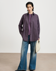 Relaxed Cotton Button-Up Shirt