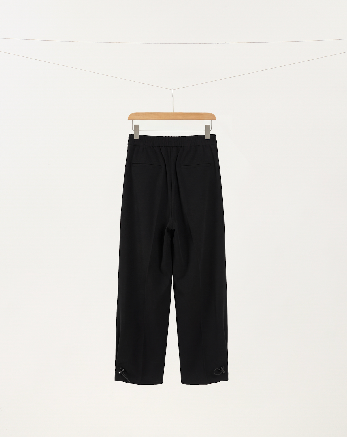 Elastic Waist Tapered Pants