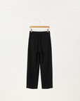 Elastic Waist Tapered Pants