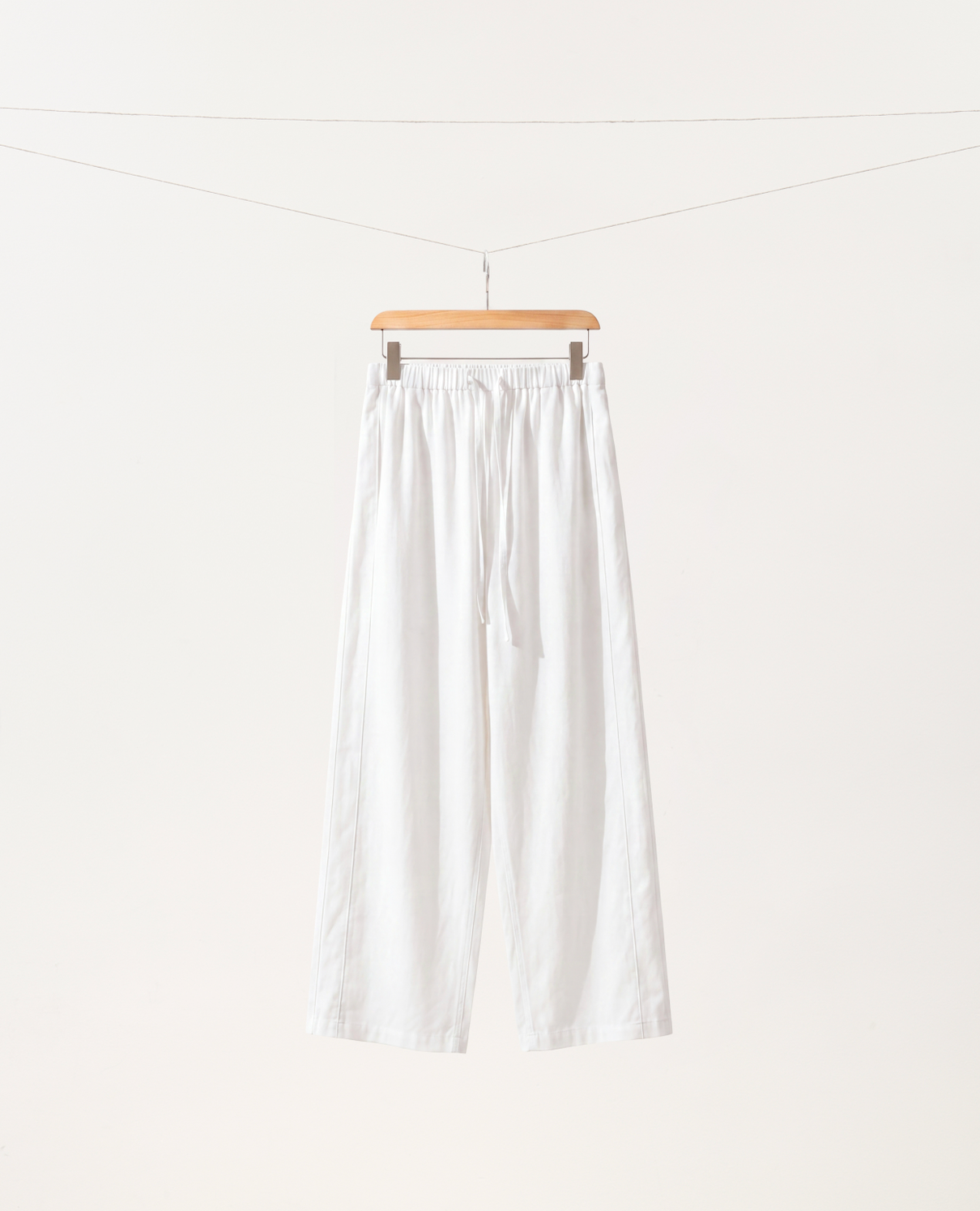 Omi Bleached Cotton Tapered Pants