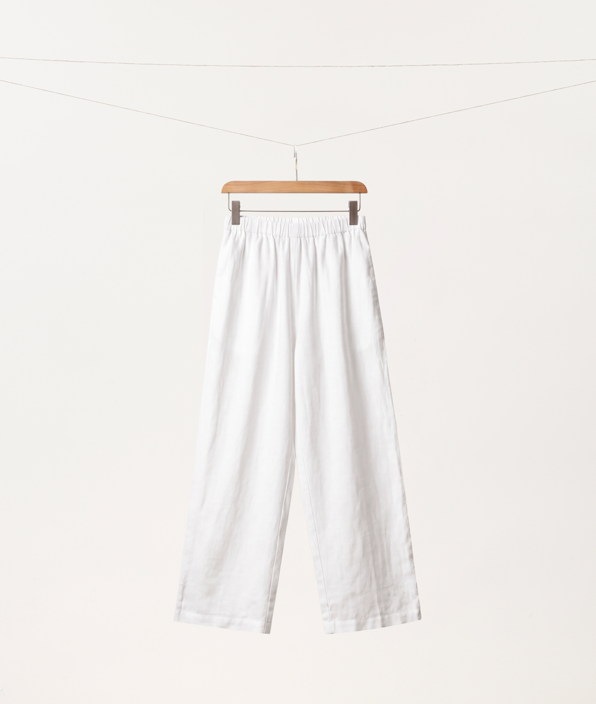 Omi Bleached Cotton Tapered Pants