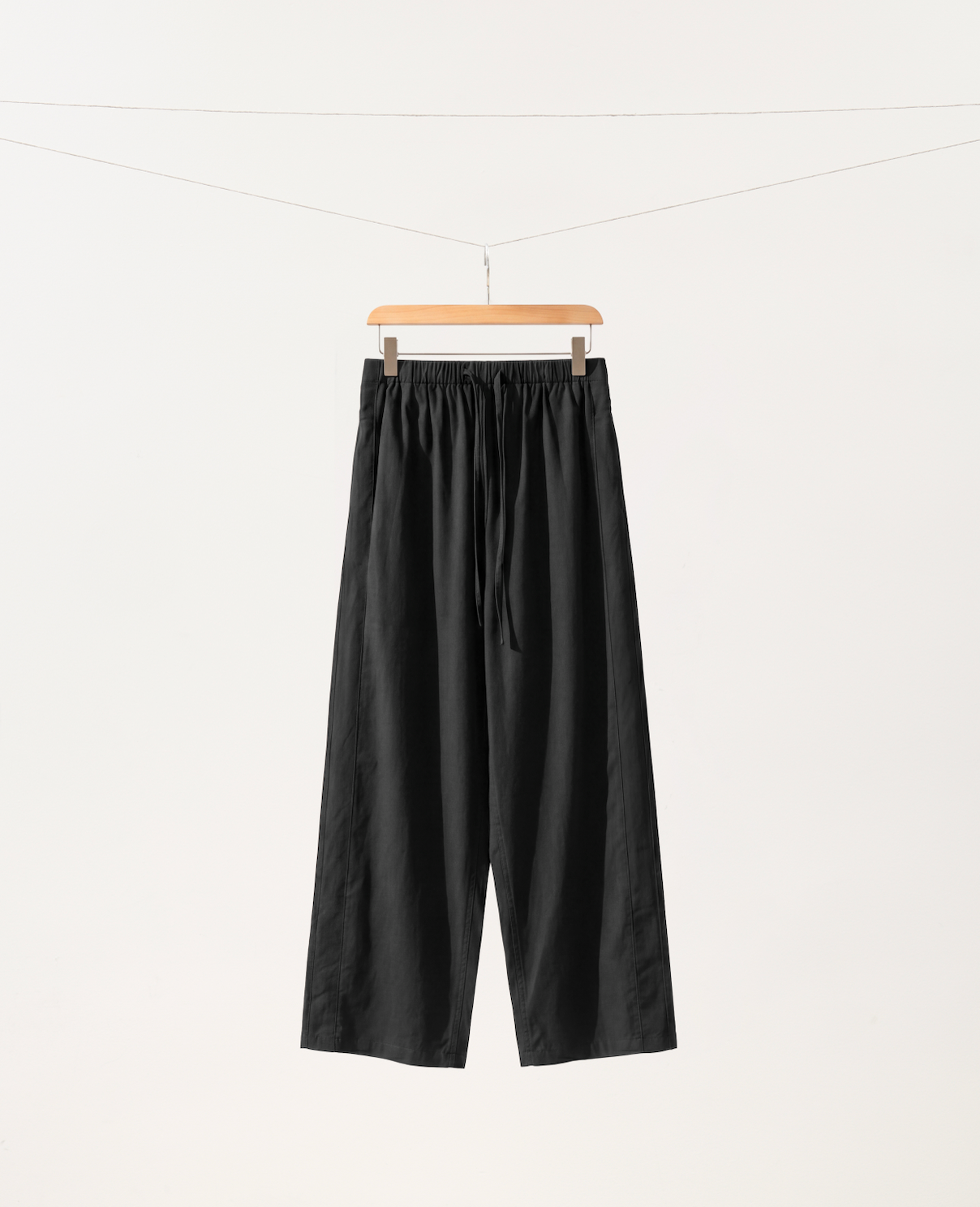 Omi Bleached Cotton Tapered Pants