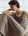 Layered Cotton Blend Two-Piece Dress