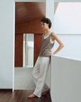 Omi Bleached Cotton Tapered Pants