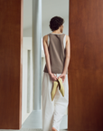 Omi Bleached Cotton Tapered Pants