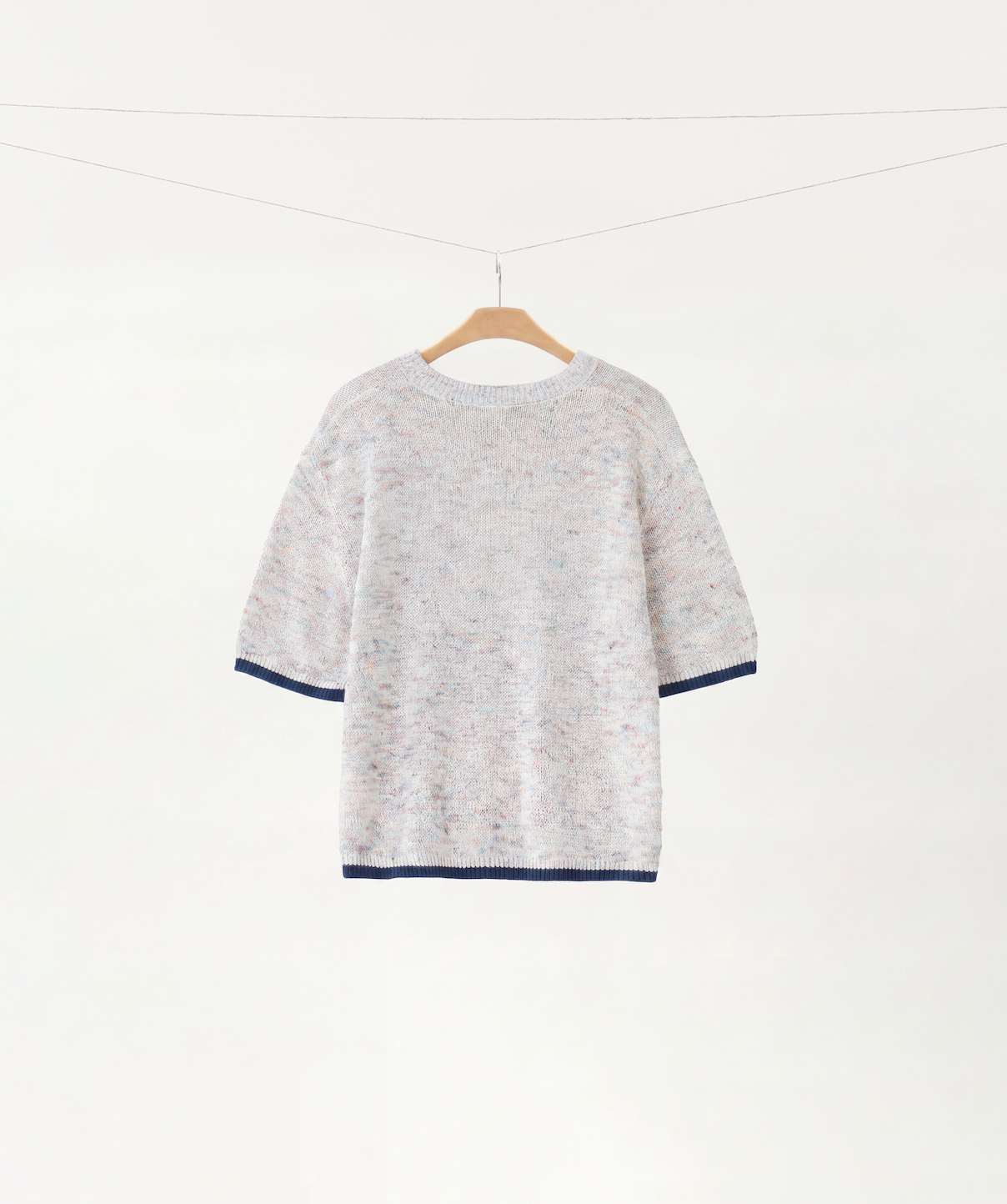 Confetti Cotton-Linen Knit Tee