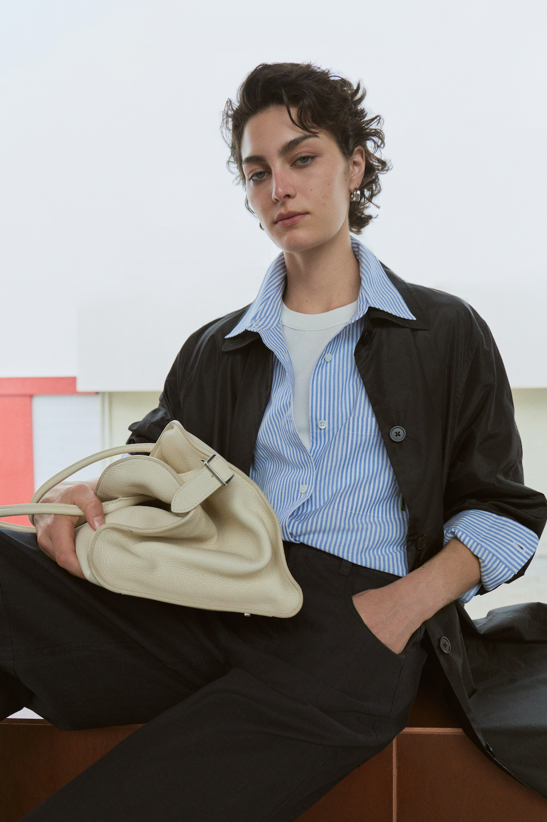 Lightweight Silk Trench Coat