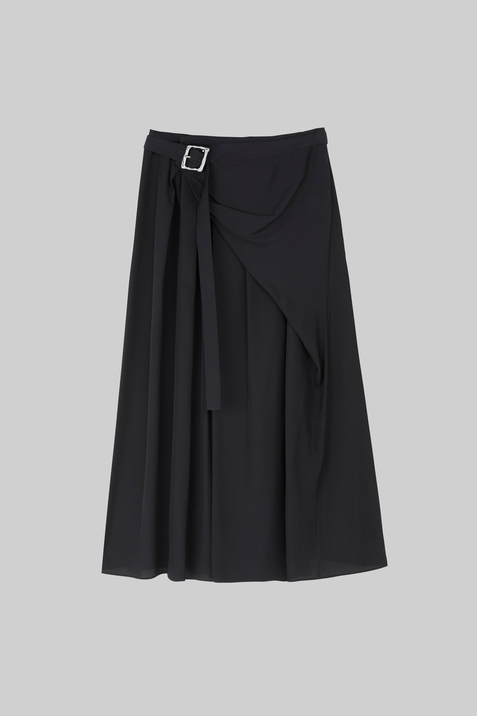 Jupe asymétrique drapée déstructurée