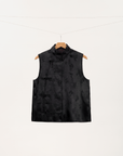 Printed Xiangyun Silk Vest