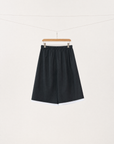 Wool Blend Drawstring Shorts