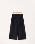 100% Virgin Wool Wide-leg Trousers