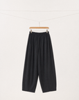 Pure Wool Barrel Leg Trousers