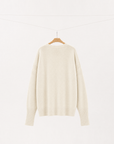Cashmere Blend Crew Neck Sweater
