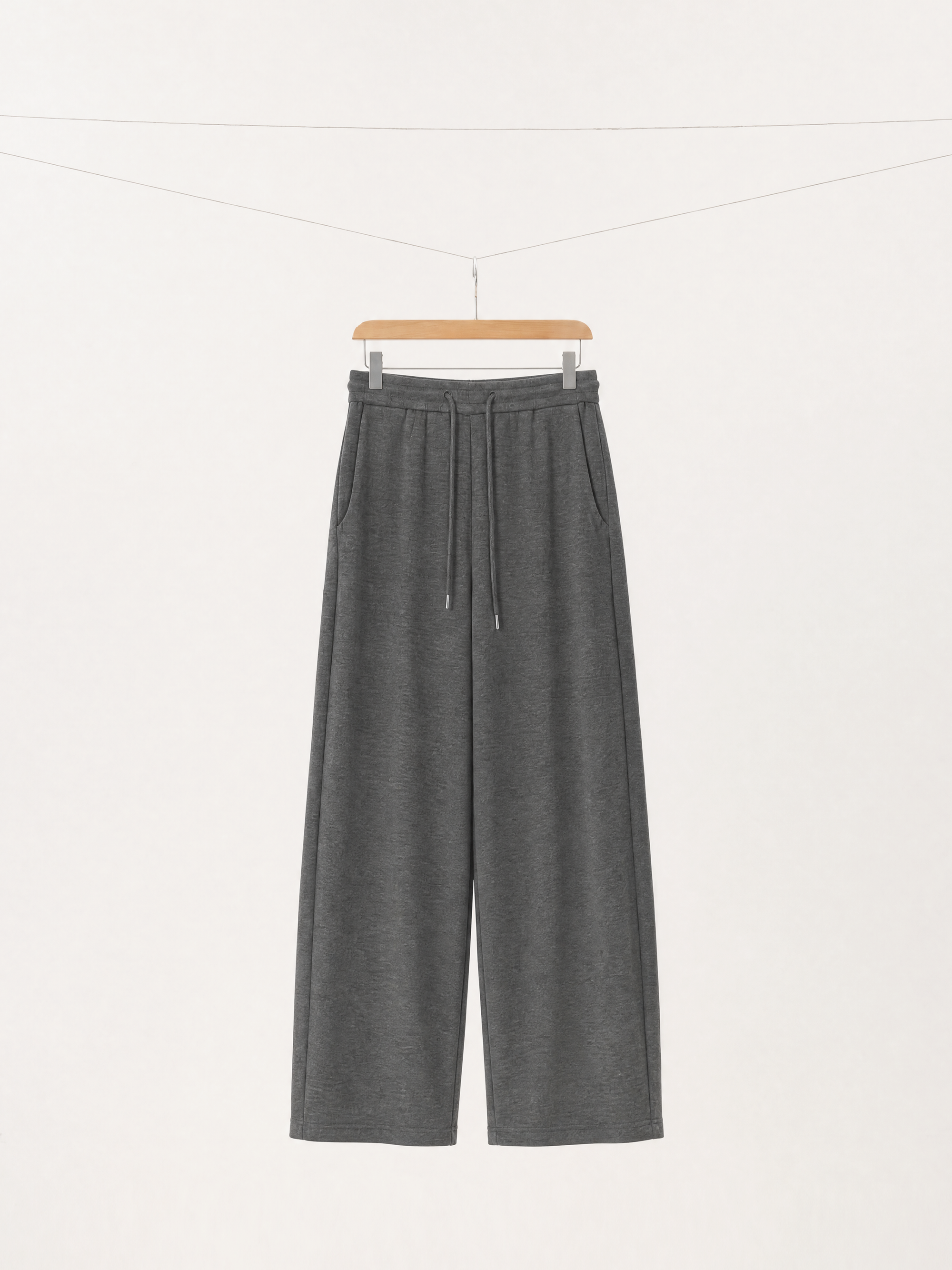 Silk Blend Wide Leg Lounge Trousers