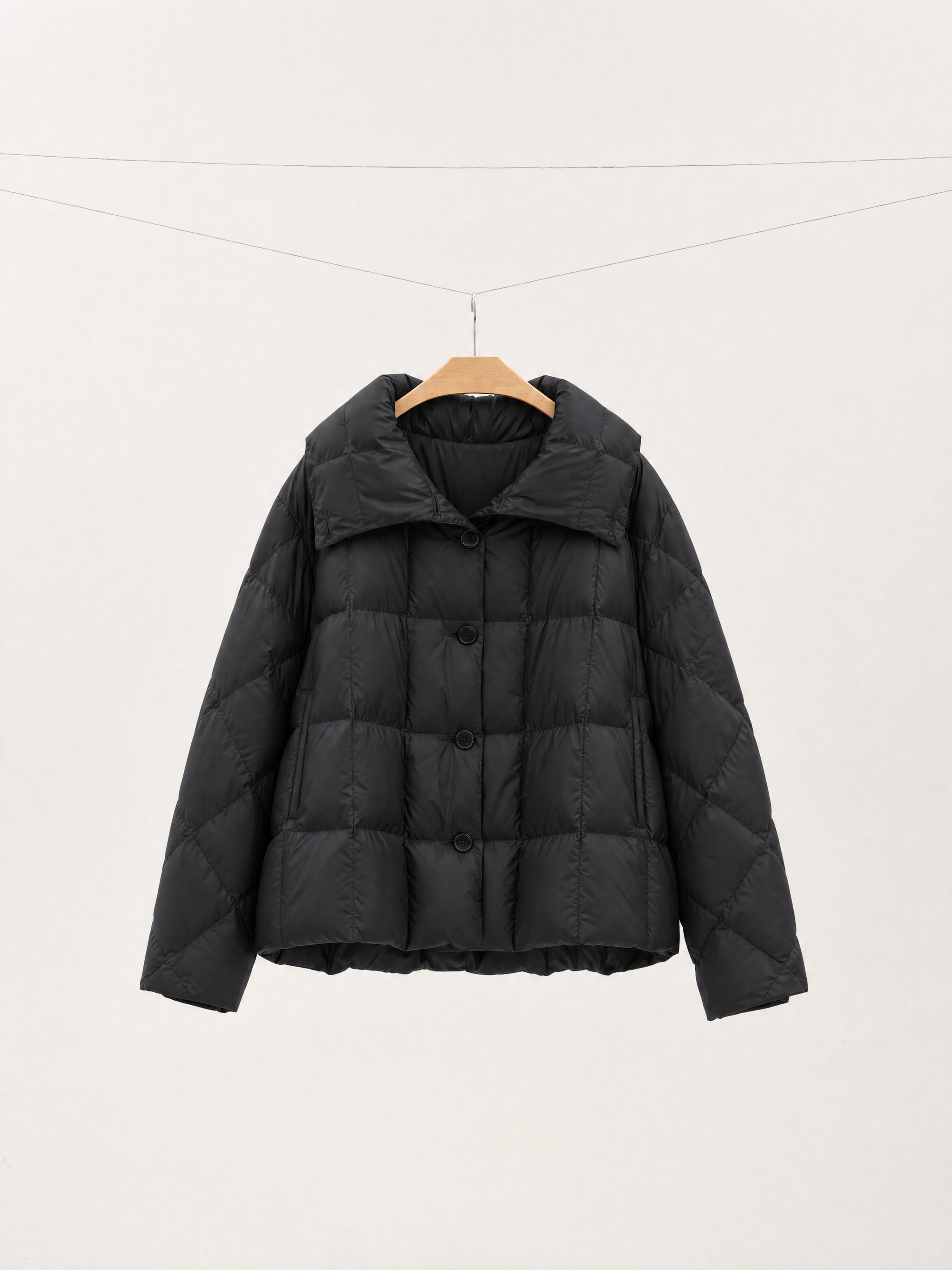 Japanese Textured Nylon Goose Down Puffer Jacket